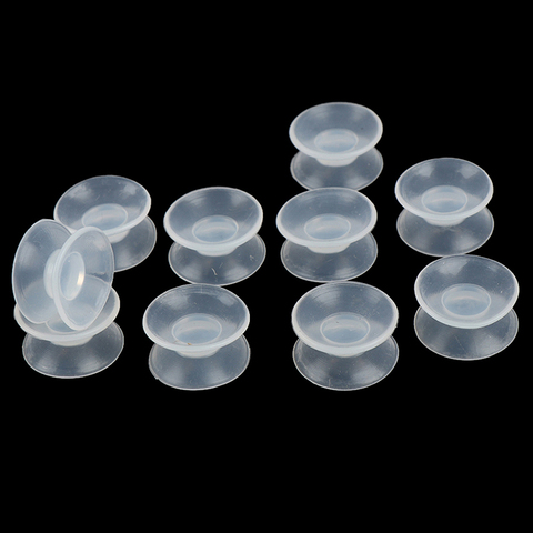 10 Pcs/lot Plastic 20mm Width Double Sided Suction Cup Sucker Pads For Glass Wholesale ► Photo 1/6