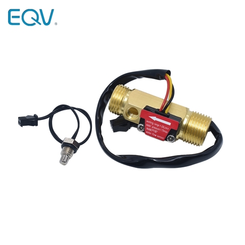 High precision water flow Hall sensor switching Brass water meter industrial turbine flowmeter suitable for water heaters ► Photo 1/5