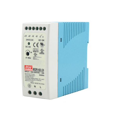 MDR-60 12V 5V 15V 24V 36V 48V 60W Din Rail power supply ac-dc driver voltage regulator power suply 110V 220V ► Photo 1/4