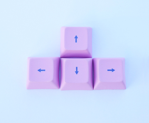 NPKC 4pcs Arrow Keycaps DSA Profile  Dye-sublimation for Cherry MX Switches of Mechanical Keyboard ► Photo 1/1