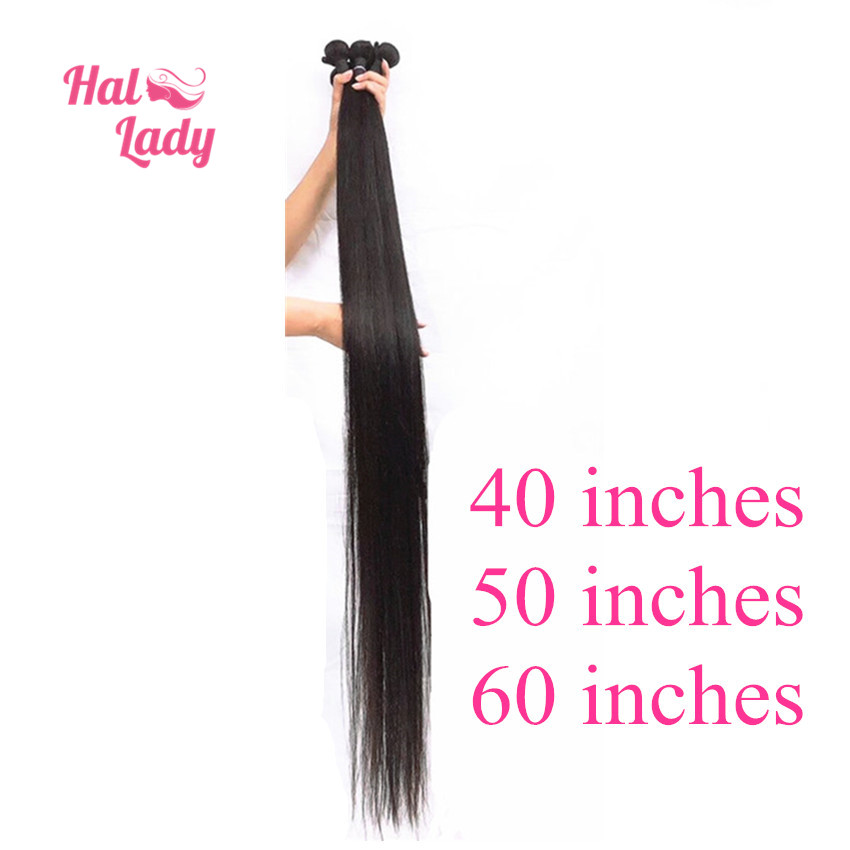 Halo Lady Beauty 30 32 34 36 40 42 44 46 48 50 60 inches Brazilian Straight  Hair Weaves Remy Human Hair Extension 1 3 4 Bundles - Price history &  Review | AliExpress Seller - Halo Lady Beauty Official Store 