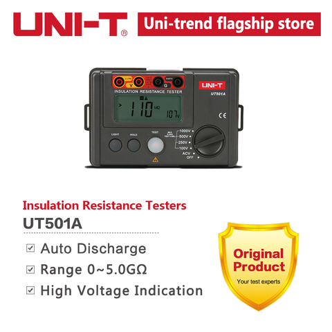 UNI-T UT501A Digital Insulation Resistance Tester AC 30 600V Megger Meter Earth Ground Resistance Voltage Megohmmete Measure ► Photo 1/5