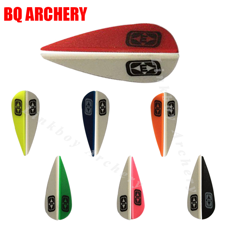 50/100PCS 2'' Archery Arrow Vanes Fletches Feather Rubber DIY Bow Hunting 
