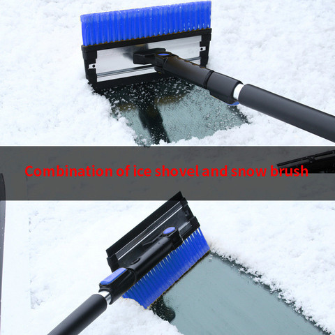 Multifunctional Telescopic Extension for Snow Removal Shovel Car Defrosting Glass Snow Scraper Detachable Snow Brush Deicing ► Photo 1/6