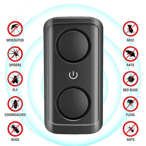 1Pc Electronic Pest Reject Ultrasound Mouse Cockroach Repeller Device  Insect Rats Spiders Mosquito Killer Pest Control Household