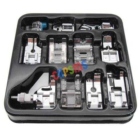 #KP-19044 11Pcs Presser Feet Sewing Machine Kit Household DIY Spare Parts Accessories fit  for Brother Singer Janome Toyota ► Photo 1/5