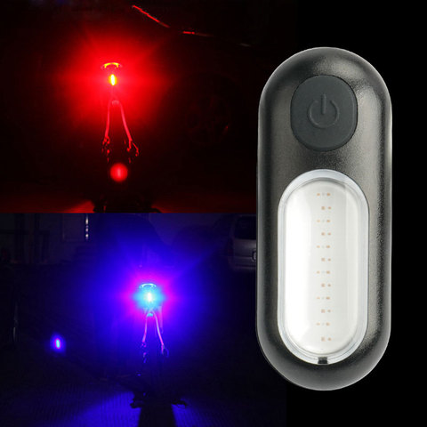 Deemount Dual Light for Bicycle Rear View Warning 5 Mode LED COB Rechargeable Lamp Latern Seatpost and Belt Mount W/ Mode Memory ► Photo 1/6