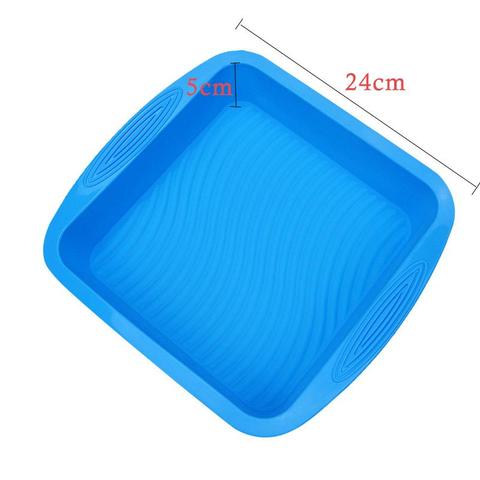 Non-Stick Square Silicone Mold Cake Pan Bakeware Bread Toast Molds Kitchen Baking Tools Formas para bolo ► Photo 1/5