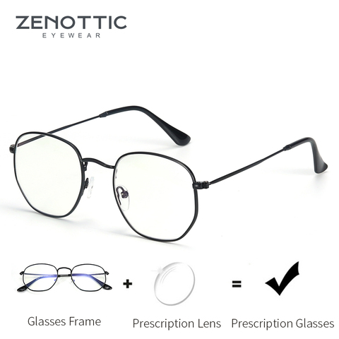 ZENOTTIC Prescription Progressive Glasses Square frames Women Men Optical Myopia Anti Blue Light Eyeglasses Photochromic Eyewear ► Photo 1/6