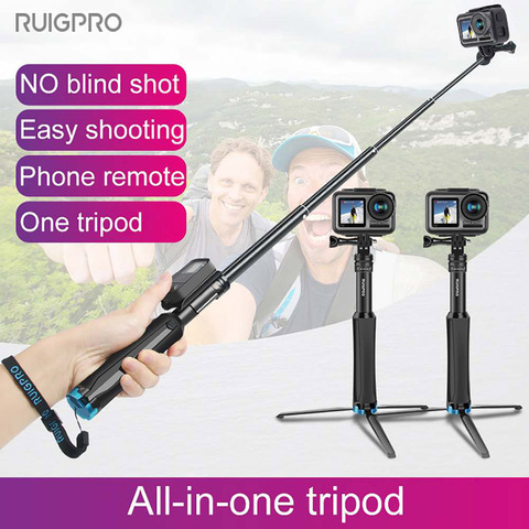 Multi-functional All-in-one Aluminum Universal Tripod Handheld Monopod For GoPro 7 DJI OSMO Action Camera Smartphone ► Photo 1/6