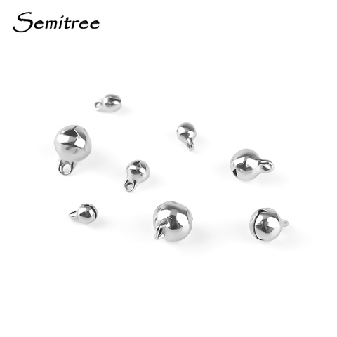 Semitree 20pcs 316 Stainless Steel Exquisite Polishing Small Bell DIY Jewelry Bracelet making Jingling Bell Christmas Decoration ► Photo 1/5