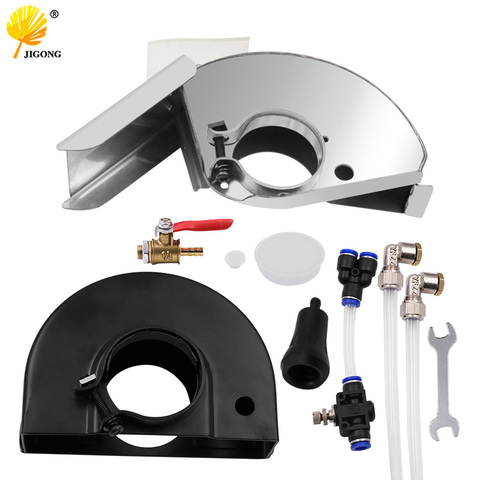 12V Water pump 120mm 176mm Angle Grinder Guard Water Slotting Dust Cover Hood Wet Grinding Tool Set ► Photo 1/6