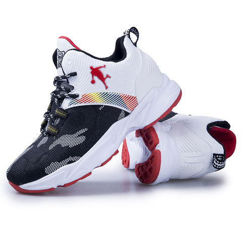 Brand Non-slip Rubber Kids Sneakers Black Boys Basketball Shoes Outdoor Children Sport Shoes Students Basket Trainers Shoes Red ► Photo 1/6