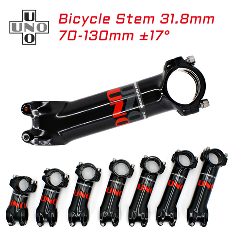 UNO 17degree Stem Bicycle Stem Ultralight Bike Road Stem 31.8 70/80/90/100/110/120/130mm mtb Bike Stem Bike Accessories Parts ► Photo 1/6