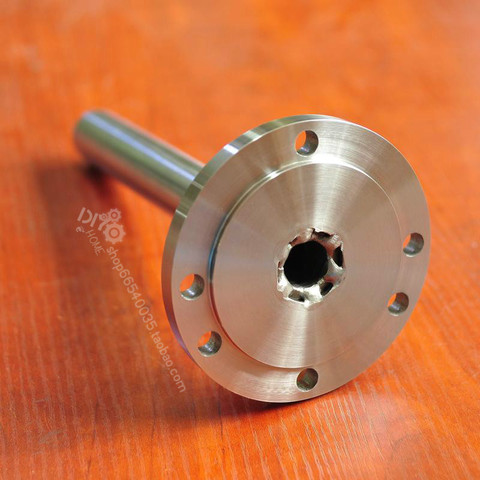 Bead lathe Flange spindle k11, k12, k72 homemade lathe 80 chuck 100 chuck 16mm-19mm through hole shaft core hardened hard ► Photo 1/5