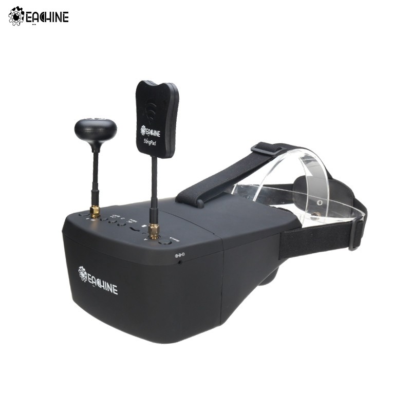 Eachine EV800D 5.8G 40CH Diversity FPV Goggles 5 Inch 800*480 Video with Super HD DVR Resolution Built-in Battery ► Photo 1/6