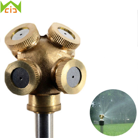 WCIC Micro Mist Nozzles Water Spray Nozzle Garden Sprinkler Adjustable Spray Nozzles Brass Irrigation Fitting aspersor de jardim ► Photo 1/6