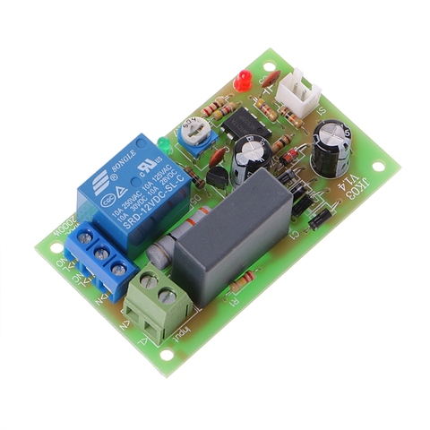 AC 220V Trigger Delay Switch Turn On Off Board Timer Relay Module PLC Adjustable ► Photo 1/5