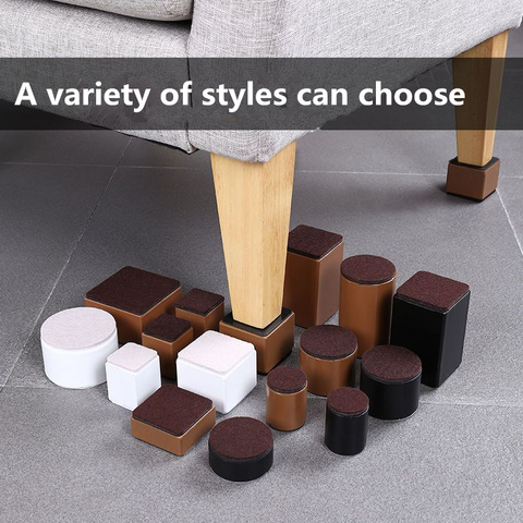 4Pcs/Set Of Table Heightening Foot Pads Round Wear-Resistant Furniture Floor Protection Mats Coffee Table Sofa Non-Slip Leg Mats ► Photo 1/6