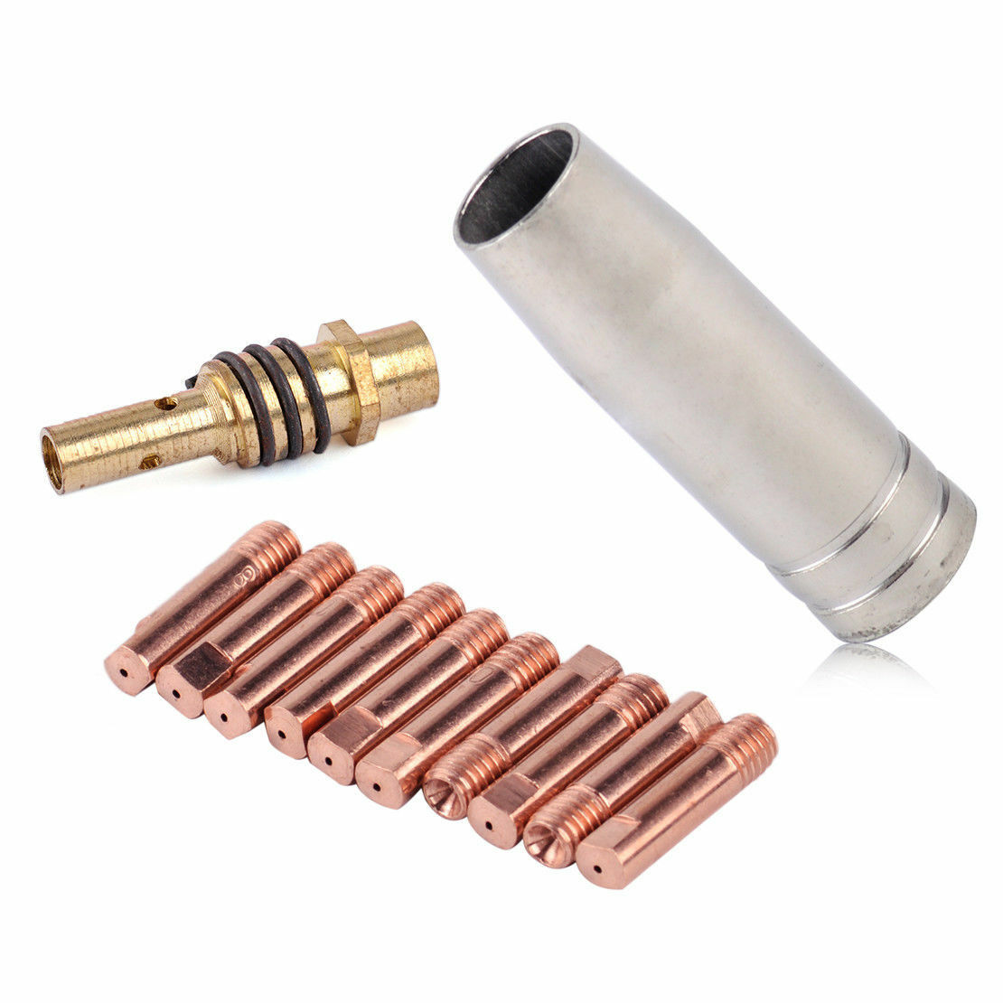 Nozzle Welding Accessories Holder 12pcs/Set MIG/MAG Welding Tips 0.8x25mm ► Photo 1/4