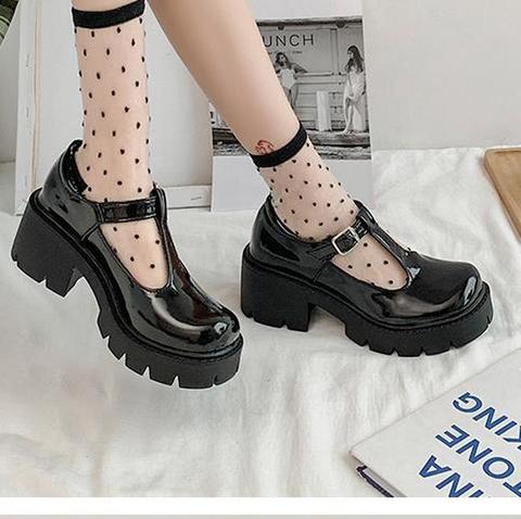 Customized 2022 new small leather shoes women's shoes British hollow female college style Mary Jane shoes big toe shoes women ► Photo 1/5