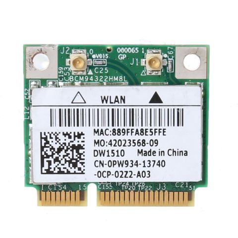 BCM94322HM8L BCM94322 Dual Band 802.11a/b/g/n DW1510 Mini PCIE WiFi Card Adapter ► Photo 1/6