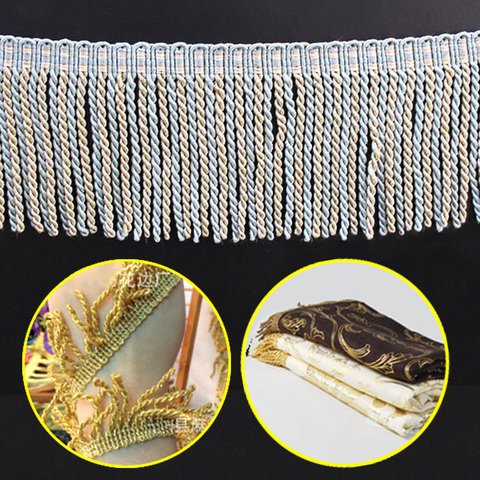 1m/bag 7.5cm Width Curtain Lace Trim Ribbon Lace Accessories DIY Decorative Sofa Pillow Tassel Fringe Braid Twisted Rows ► Photo 1/6