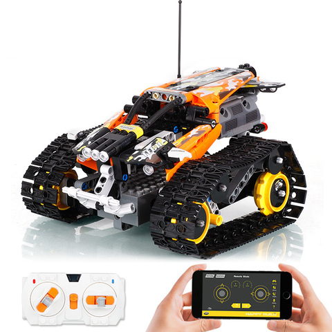 406 PCS High-Tech RC Tracked Stunt Vehicle Building Blocks Car Set MOC Speed Champion Assembly DIY Car Bricks Toys For Children  ► Photo 1/6