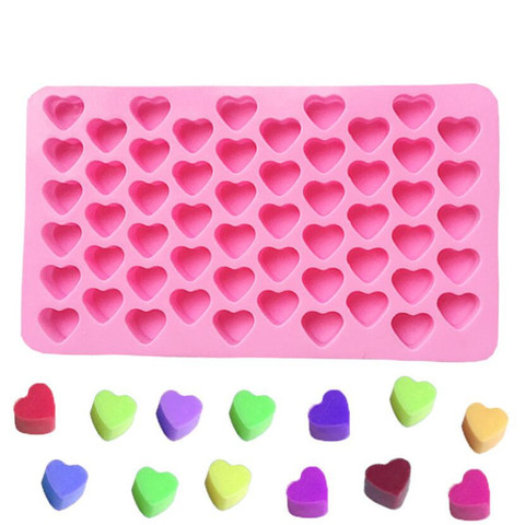3D Silicone DIY Heart Form Chocolate Mold Cake Decorating Heart Shape Mould Ice Cube Soap Jelly Tray Kitchen Baking Tool ► Photo 1/6