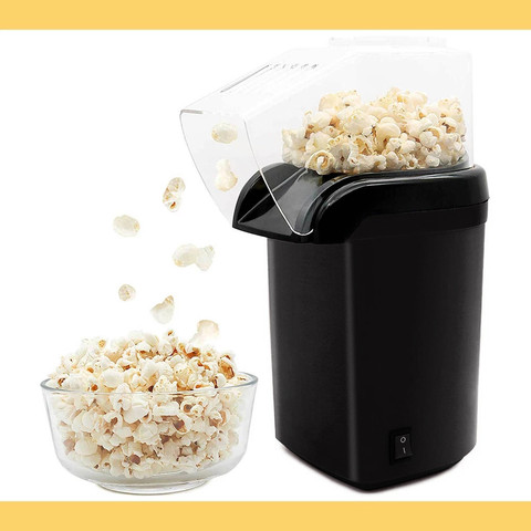 1200W Mini Household Healthy Hot Air Oil-free Popcorn Maker Corn Popper For  Home Kitchen - AliExpress