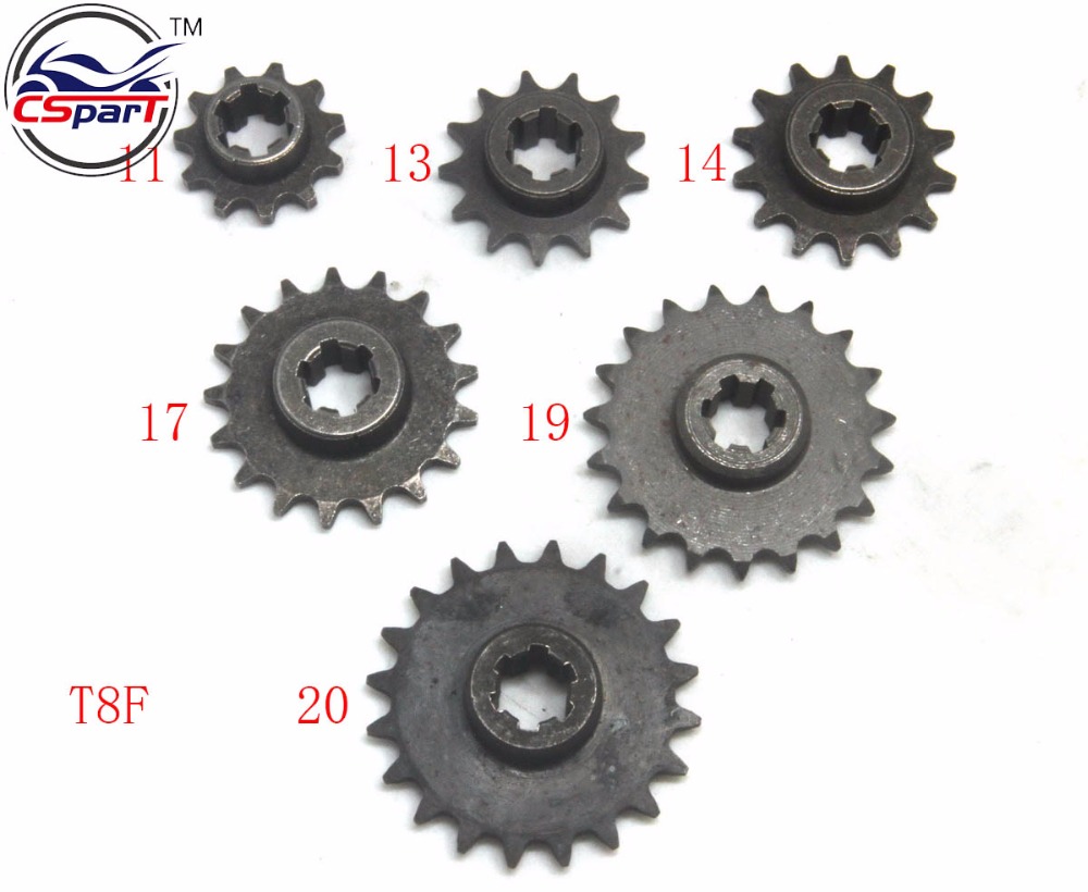 20T Front Gear Box Motorcycle Sprocket for 49cc Mini Dirt Pocket Bike 