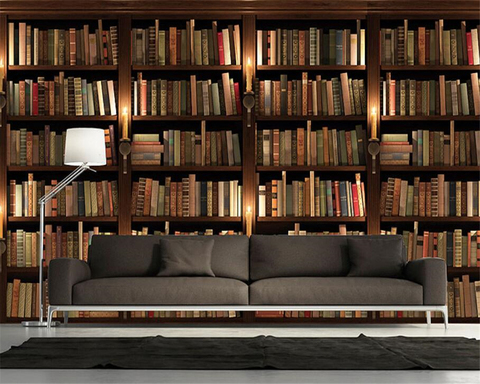 Buy Online Beibehang Custom Wallpaper 3d European Style Sofa Tv Background Wallpaper Wall Bookcase Books Bookshelf 3d Wallpaper Mural Alitools