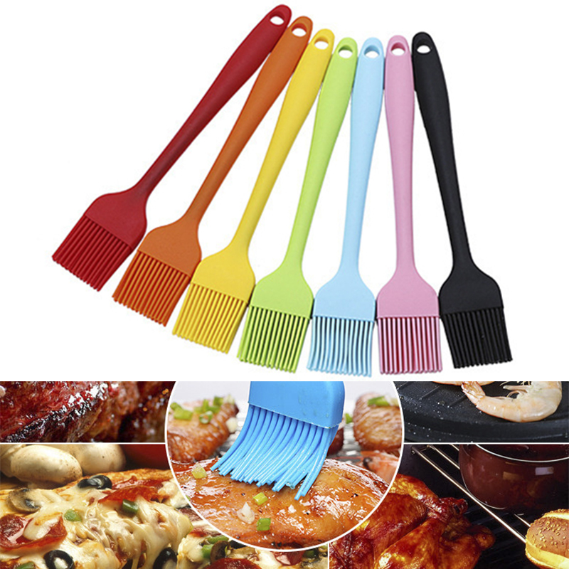 1PCS Silicone BBQ Oil Brush Basting Brush DIY Cake Bread Butter Baking  Brushes Kitchen Cooking Barbecue Accessories BBQ Tools