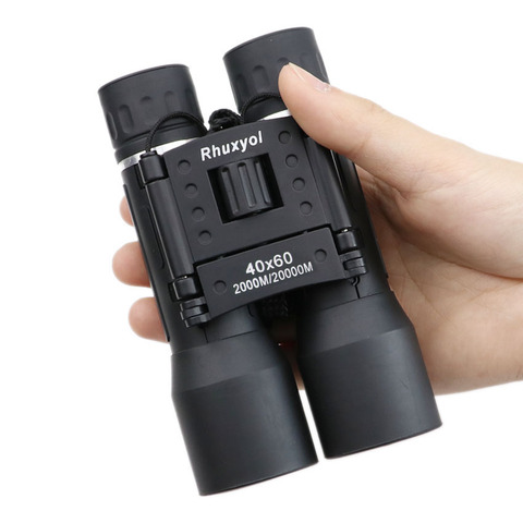 Wide Angle 40x60 HD Hunting Binoculars Telescope Outdoor Travel Zoom prismatic Folding Glasses Handheld Powerful binoculars 40x ► Photo 1/6