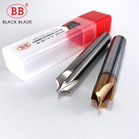 BB Carbide Radius Corner Rounding Cutter End Mill CNC Tool R0.5 R1 R2 R3 R6 Chamfering Outside Radii Quarter Circle Router Bit ► Photo 1/6