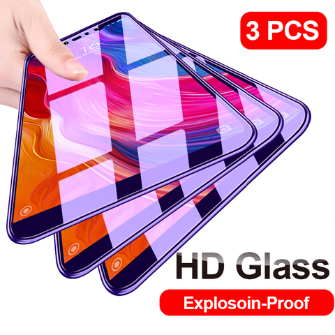 3 PCS 9H Tempered Glass For Xiaomi Mi 8 9 SE 10 lite 9 Screen Protector For Xiaomi Mi A2 A3 9T Pro Pocophone F1 Protective Glass ► Photo 1/6