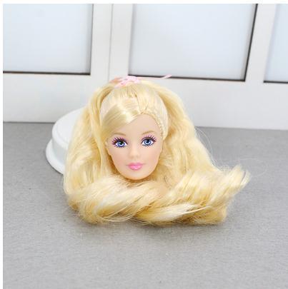 New Colorful Hair Rare Doll Head Hair Good Makeup 1/6 Doll Head Toys Part Quality DIY Toy Princess Doll Heads ► Photo 1/1