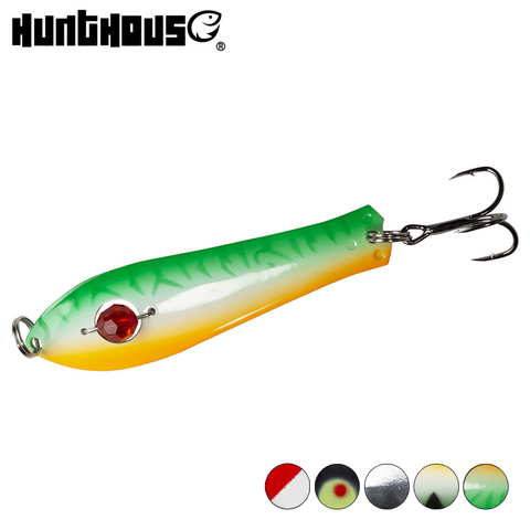 hunthouse metal fishing lure spoon lure spinner bait  hard baits 75mm 11g trolling sinking brass pike Perch freshwater LW810 ► Photo 1/6