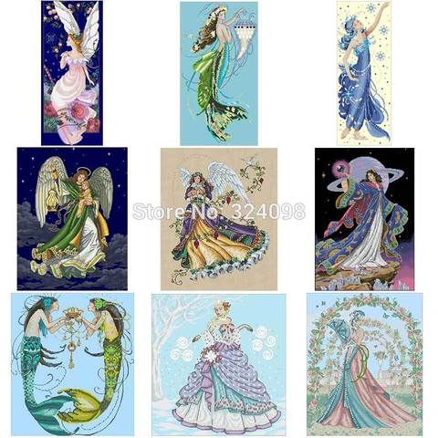 Angel beauty patterns Counted Cross Stitch 11CT 14CT DIY wholesale Chinese Cross Stitch Kits Embroidery Needlework Sets ► Photo 1/6