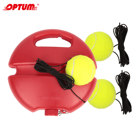 Heavy Duty Tennis Training Aids Base With Elastic Rope Ball Practice Self-Duty Rebound Tennis Trainer Partner Sparring Device ► Photo 1/6