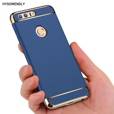 Luxury Gold Plating Hard PC Case Honor 8 V8 9 10 Lite V10 V20 20i Enjoy 9S 9E For Huawei P9 P10 Plus P20 P30 Pro Nova 4 4E Cases ► Photo 1/6