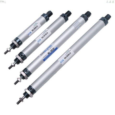 16mm x 50/100/150/200mm Single Rod Double Acting Mini Pneumatic Air Cylinder ► Photo 1/6