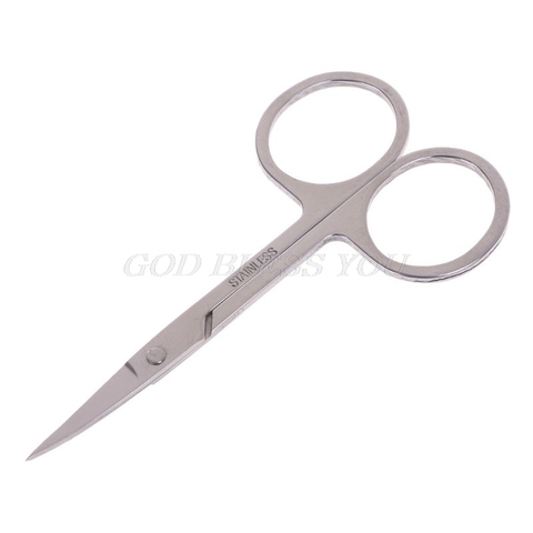 QIAOYAN Professional Nail Scissor Manicure For Nails Eyebrow Nose Eyelash Cuticle Scissors Curved Pedicure Makeup Tools ► Photo 1/6