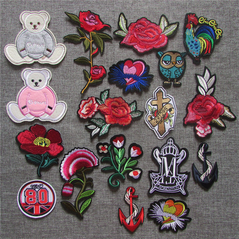 cartoon patch fashion style  hot melt adhesive applique embroidery patches stripes DIY accessory 1pcs sell C5333-C5384 ► Photo 1/1