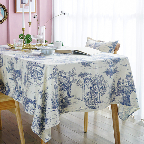 Retro Tablecloth Digital Print Table Cloth for Table tapete Thick Canvas Table Cover Obrus Tafelkleed mantel mesa nappe de table ► Photo 1/6