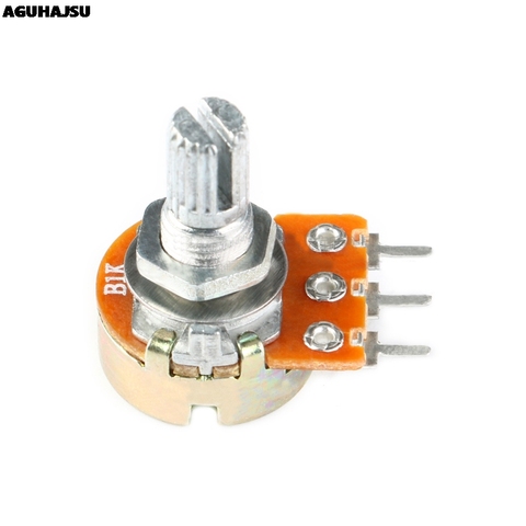 5PCS WH148 Potentiometer Kit Single Joint B1K 2K 5K 10K 20K 50K 100K 250K 500K 1M ohm 3Pin 15mm Shaft With Nut And Washe ► Photo 1/5