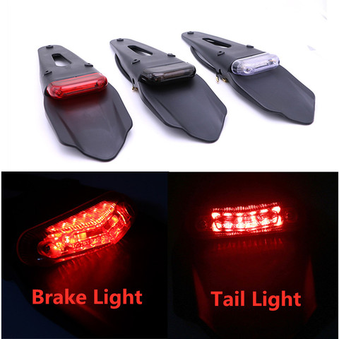 Motorcycle LED Tail Light Rear Fender Brake Stop Taillight MX Supermoto Enduro Dirt Bike For KTM CR EXC WRF KX 250 400 426 450 ► Photo 1/6