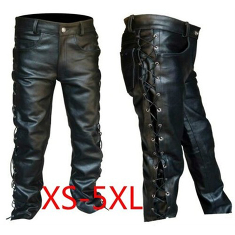 New medieval pants adult men retro pants retro Renaissance Viking clothing men's plus size leather pants ► Photo 1/4