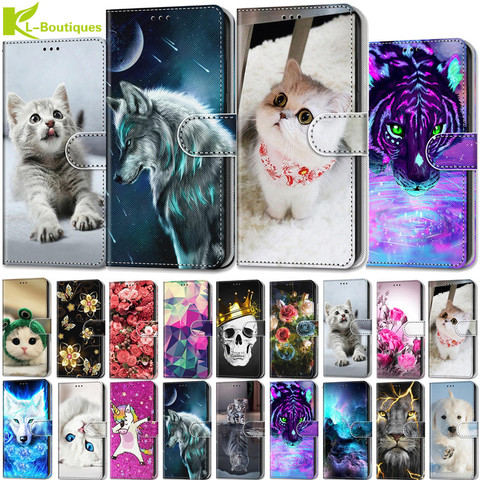 Wallet Case for Samsung Galaxy S10 Puls Cases Luxury Leather Cover for Samsung S9 Note 10 Plus S10E Stand Protective Card Holder ► Photo 1/6
