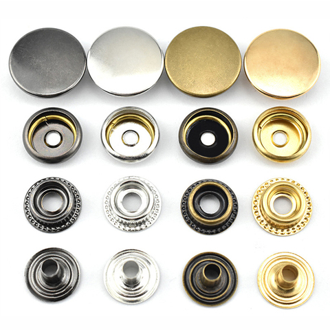 1 Set/Pack 12/13/15/17/20mm Metal Press Studs Sewing Button Snap Button Fasteners Sewing Leather Craft Clothes Bags ► Photo 1/5